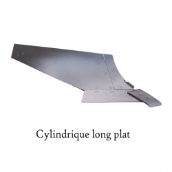 Versoir cylindrique long plat