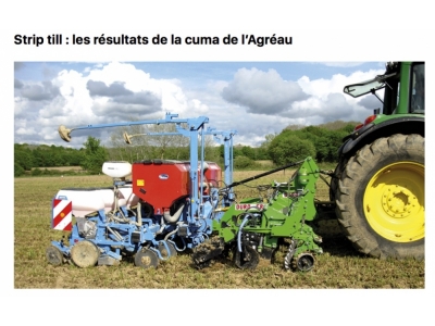 Strip Till : les résultats de la cuma de l’Agréau