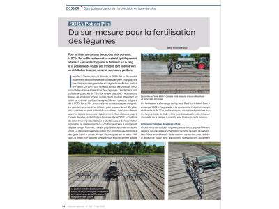 SCEA Pot au Pin : Du sur-mesure pour la fertilisation des légumes